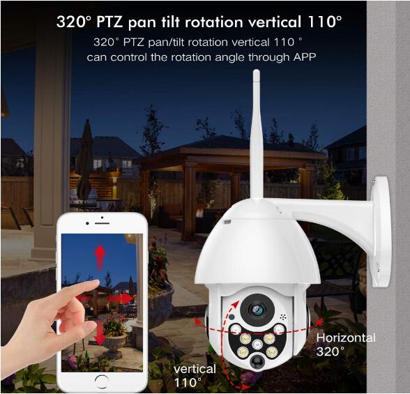 1080P home outdoor HD night vision network wireless mobile phone remote ball machine